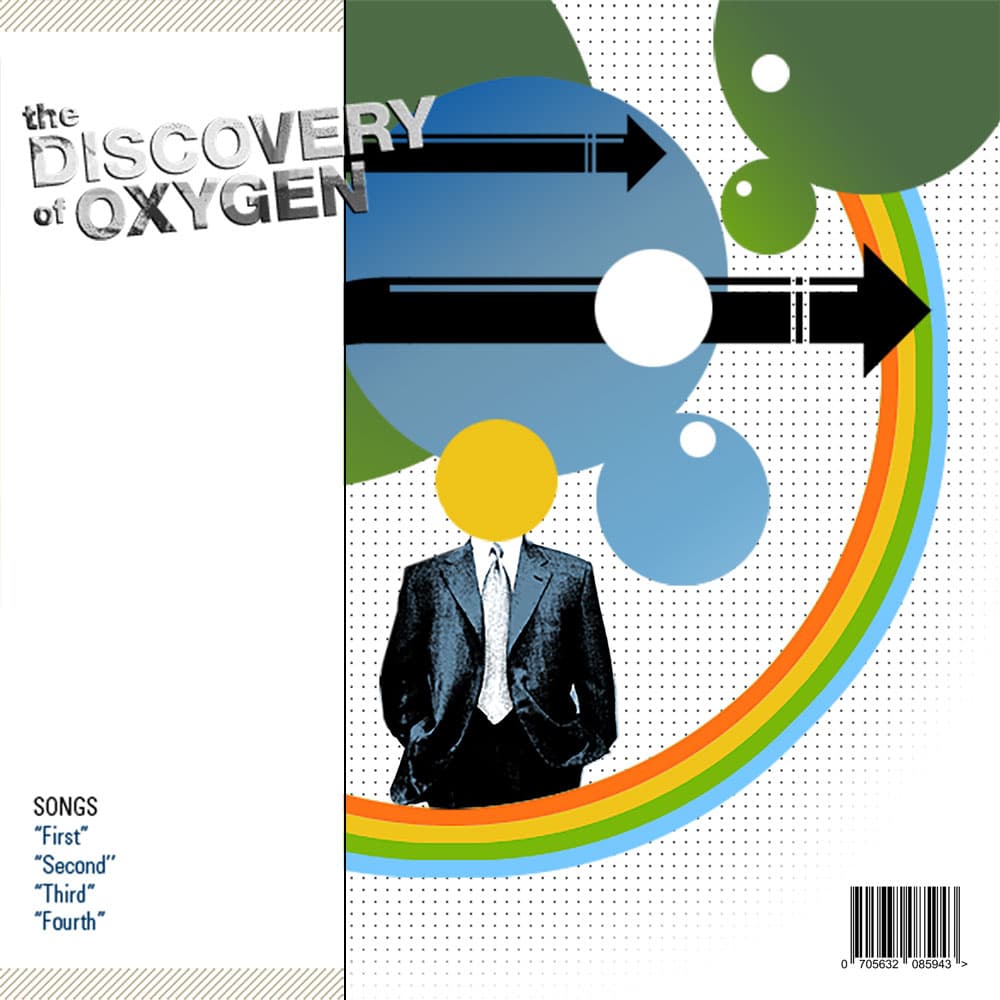 The Discovery of Oxygen self-titled EP logo and packaging